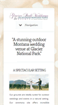 Mobile Screenshot of glacierparkweddings.com